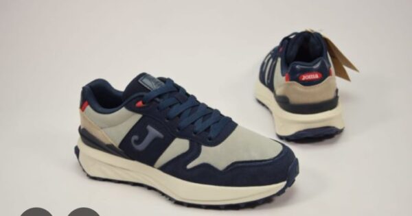 Zapatilla casual azul, blanco.