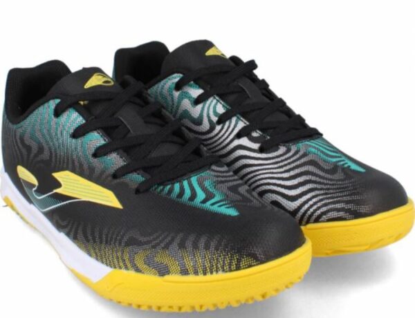 Zapatillas deportivas niño negra, cebra, gris.
