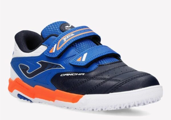 Zapatillas deportivas niño azul, negro, blanco.